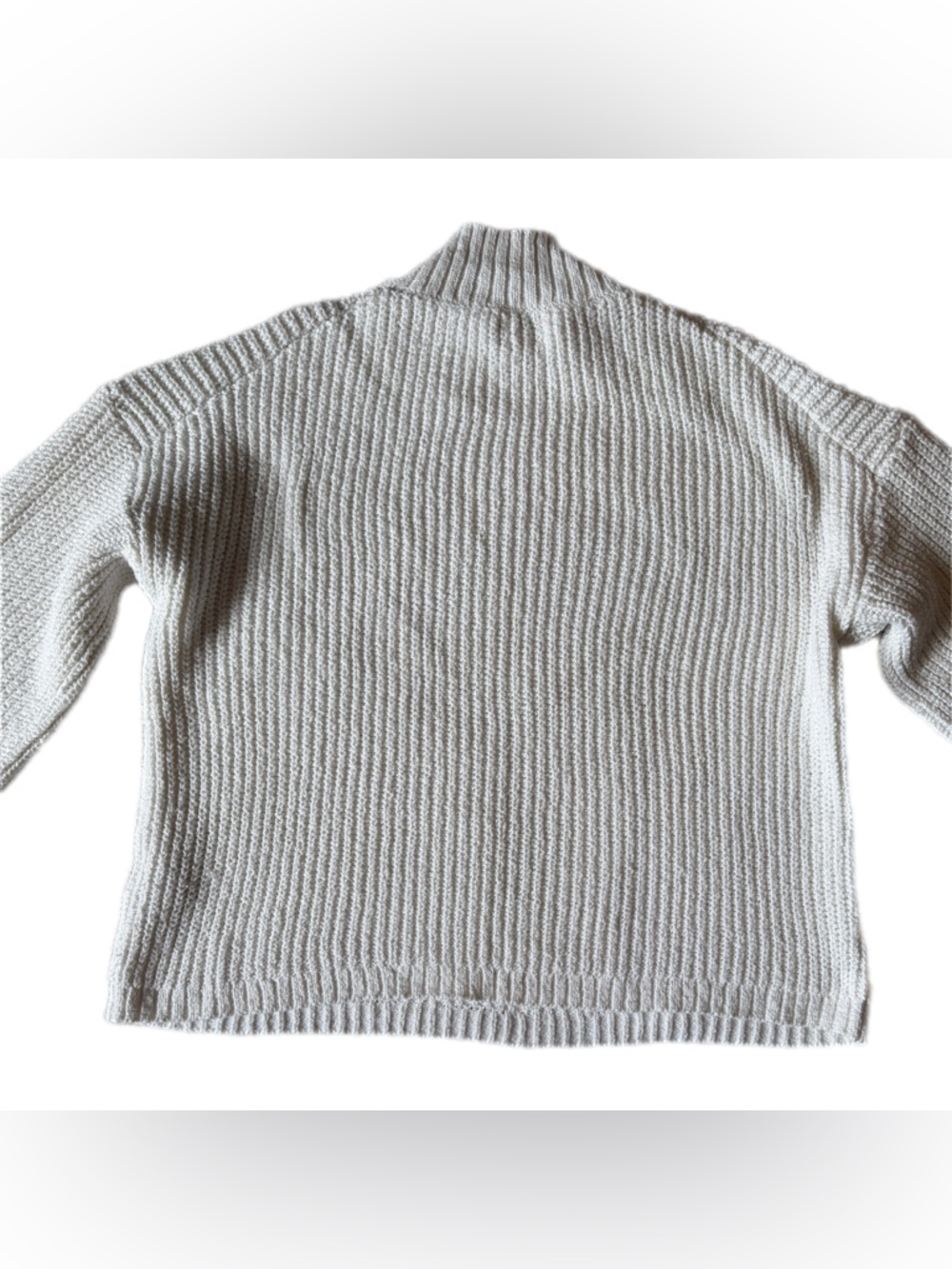 J Crew Women's Cream Cable Knit Sweater Medium - Picture 10 of 12